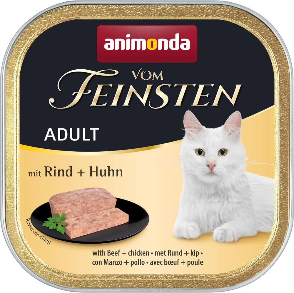 animonda Vom Feinsten Nourriture humide pour chat adulte, variété poulet, 6 x 100 g