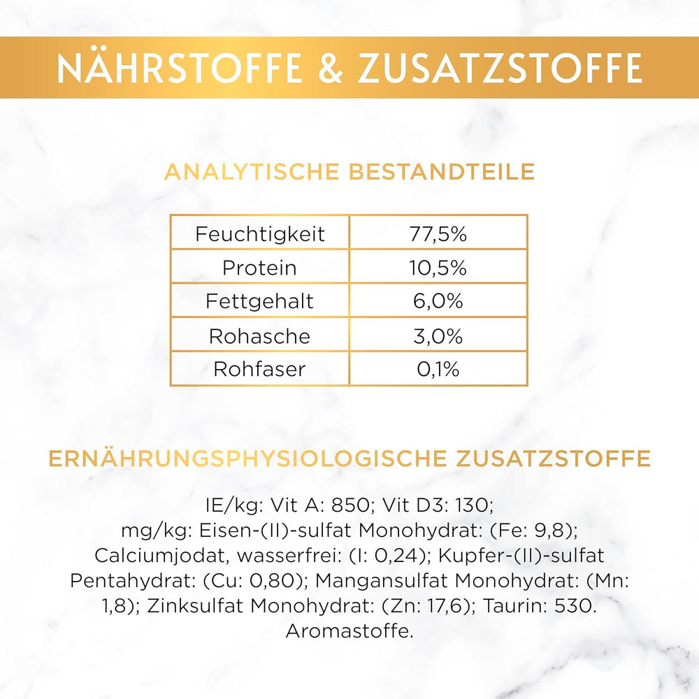 Gourmet Gold Feine Pastete Katzenfutter nass, mit Huhn, 12er Pack (12 x 85g)