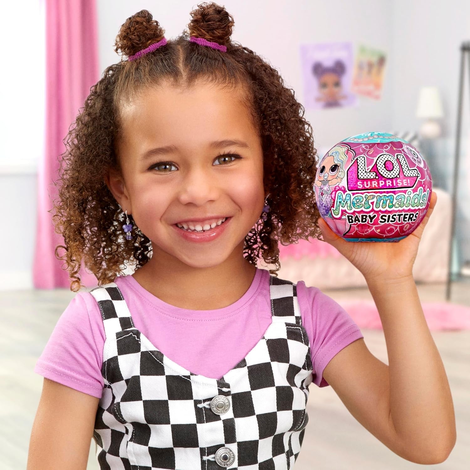 L.O.L. Surpriză! Mermaids Baby Sisters - Cu cozi care își schimbă culoarea, Selecție surpriză, Conține 1 păpușă cu accesorii drăguțe, Colecționează toate cele 8 păpuși, Pentru copii cu vârsta de 4 ani și peste Papusi Naty Shop