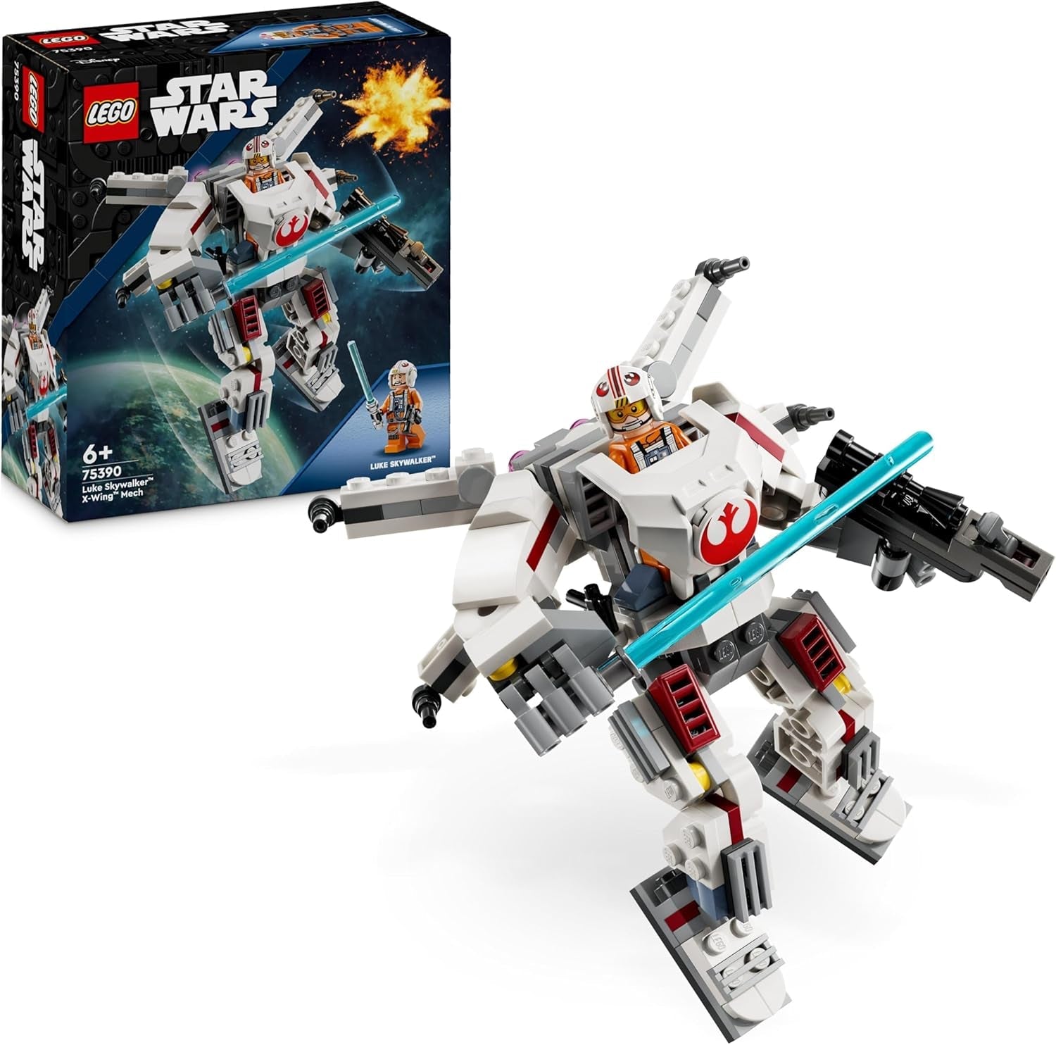 LEGO Star Wars Le robot X-Wing de Luke Skywalker, jouet à collectionner, briques, action et aventure, idée cadeau pour garçons et filles créatifs à partir de 6 ans 75390 Ensembles de construction Besuche den LEGO-Store Default Title