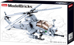 Kampfhelikopter IV (482 Teile) [M38-B0838], Spielset, Klemmbausteine, Soldaten, mit Spielfigur, Army, carie, Sluban Klemmbausteine ​​​​SL95708
