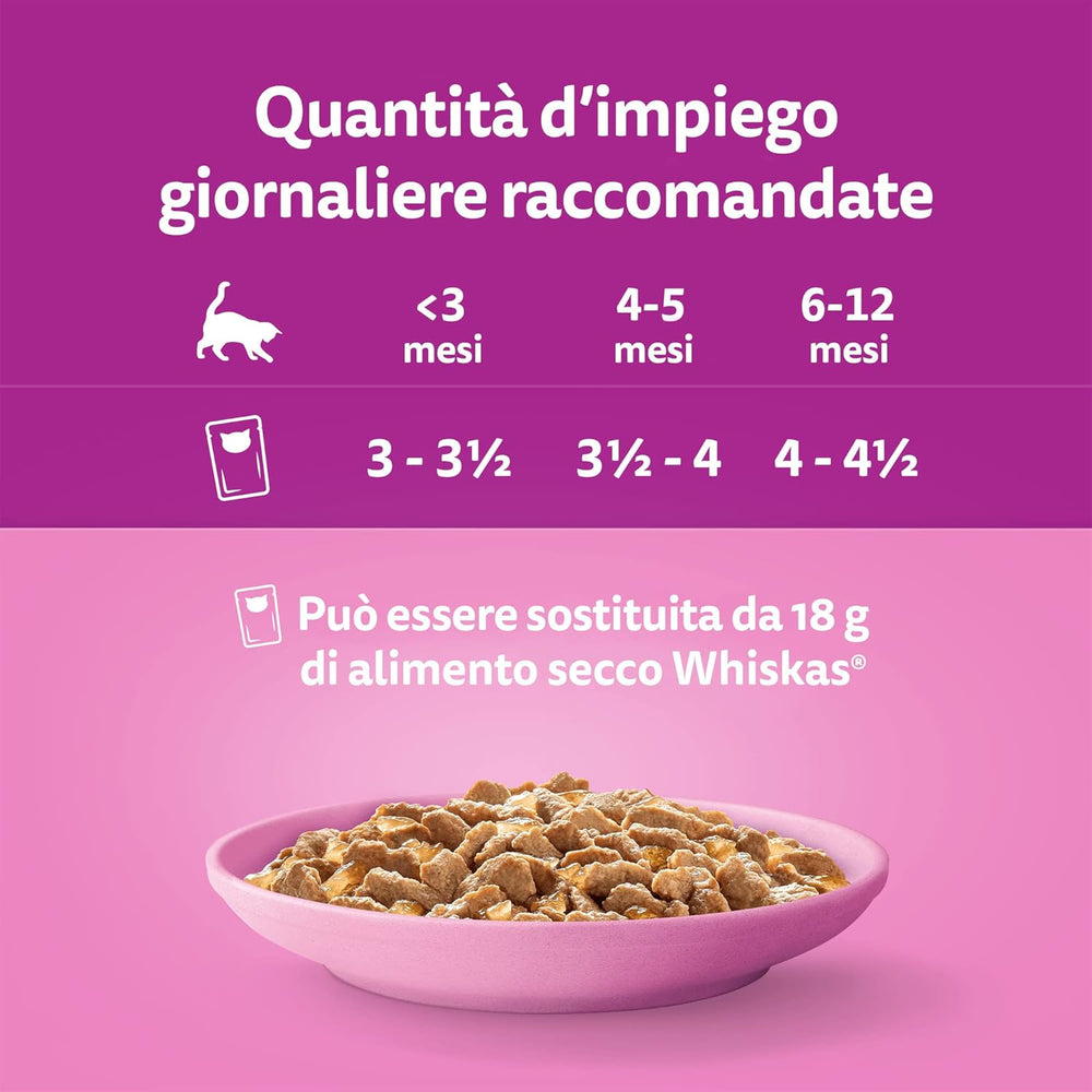 Whiskas Junior Classic nourriture humide pour chat, 13 x 4 x 85 g