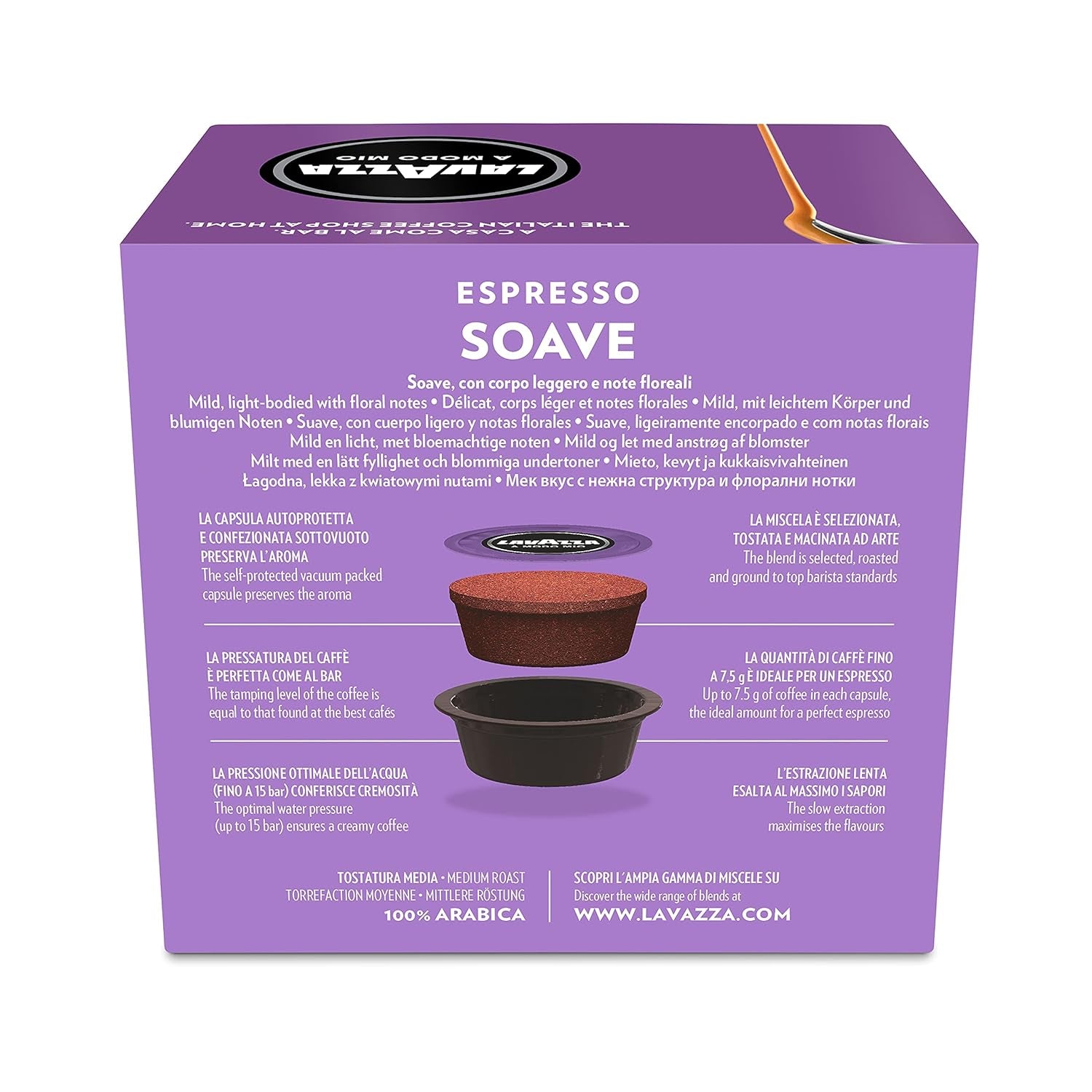Lavazza A Modo Mio Espresso Soave, 1 x 16 capsules (1 x 112 g)