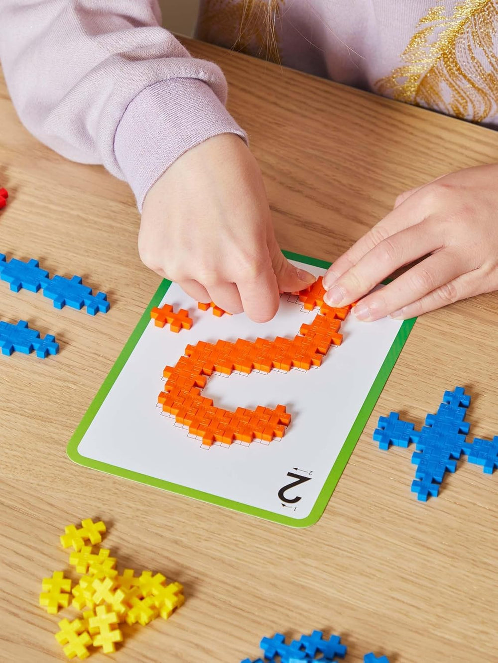 Plus-Plus 9603909 Geniales Konstruktionsspielzeug, Apprendre à construire, ABC & 123, Kreativ-Bausteine, 600 pièces