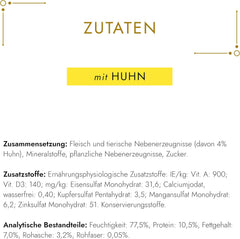 Gourmet Gold Feine Pastete Katzenfutter nass, mit Huhn, 12er Pack (12 x 85g)