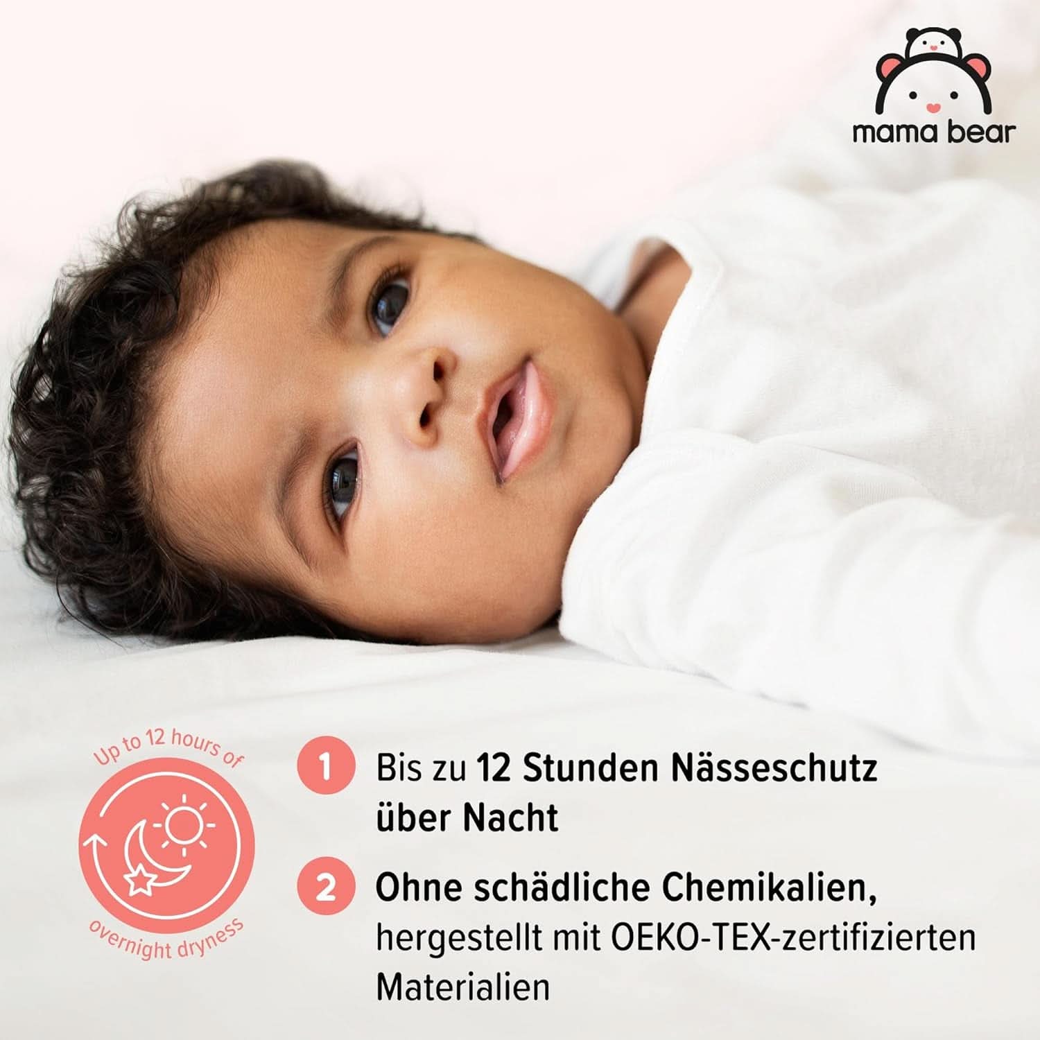 Scutece Mama Bear Disney, mărimea 5 (12-17 kg), alb, 70 bucăți Mama si Copilul Naty Shop