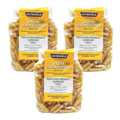 - Bio-Reis- und Quinoa-Pasta glutenfrei, Fusilli-Format - glutenfreie Pasta mit Vollkornreismehl und weisser Quinoa aus biologischem Anbau, vegan, Packung mit 3 Packungen à 350 g