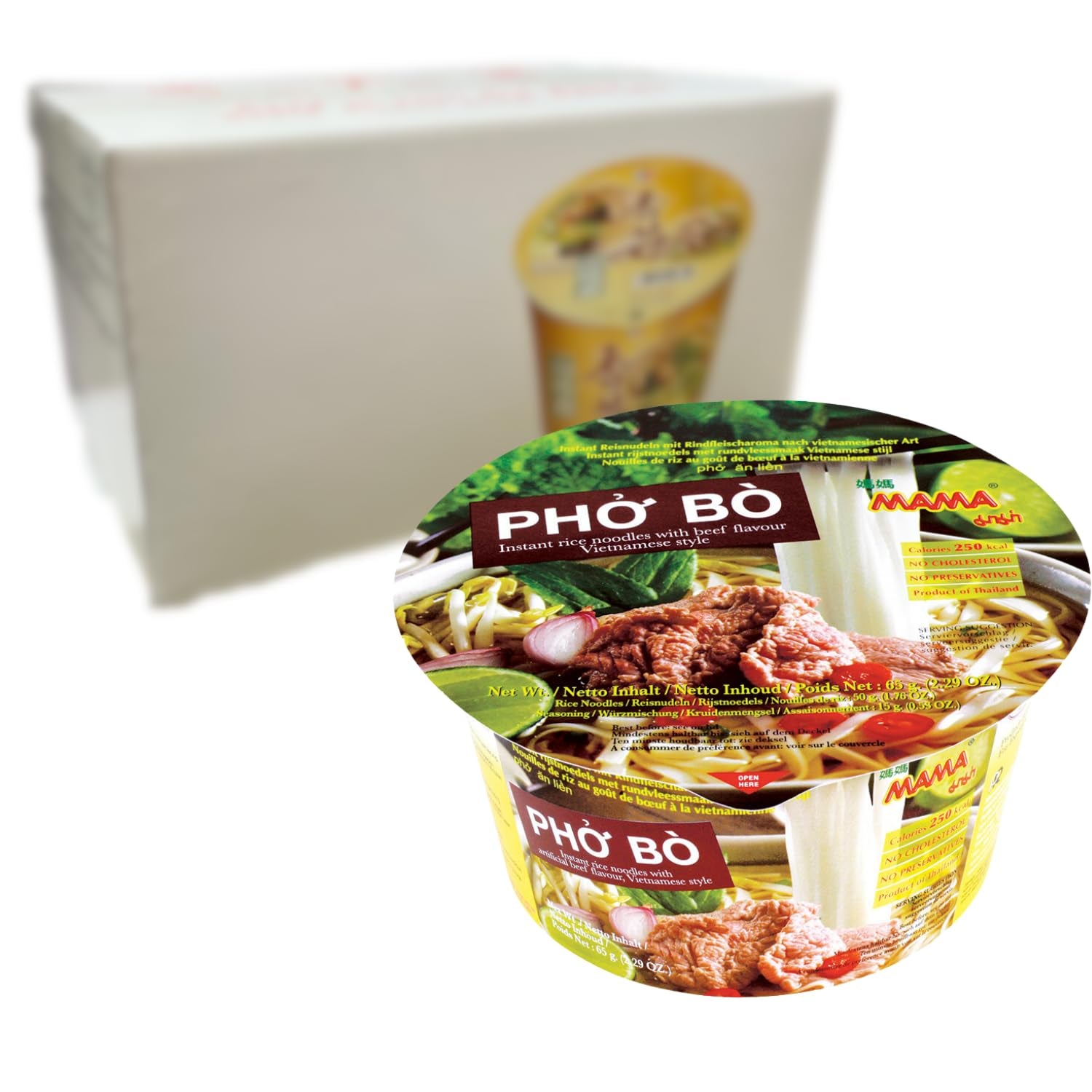 MAMA - Bol de nouilles de riz instantanées Pho Ga - (1 x 65g)
