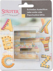 Moule à gâteau Städter, acier inoxydable, lettre "E", argent