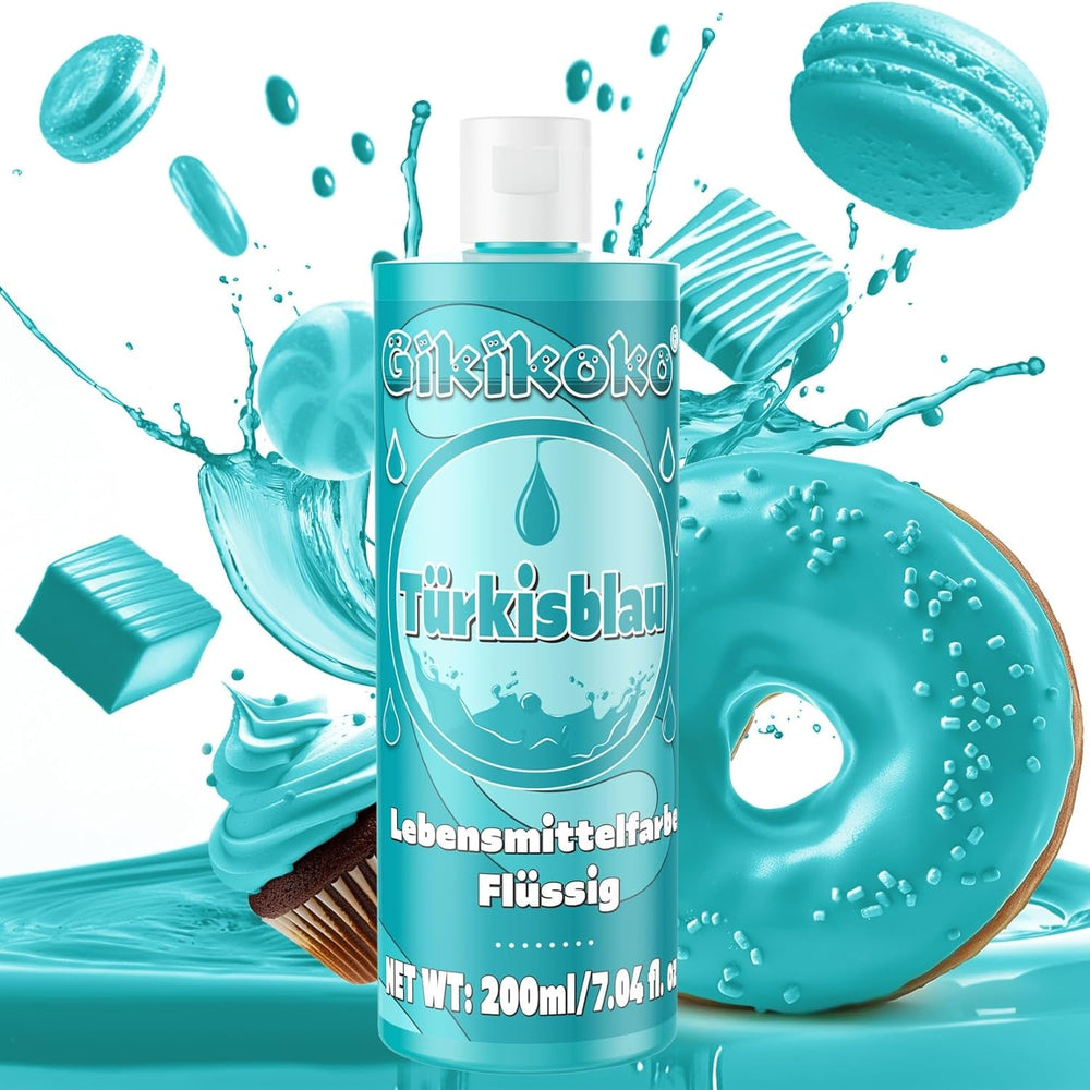 Colorant alimentaire - Gikikoko 200 ml colorant alimentaire liquide, très concentré, colorant alimentaire pour pâtisserie, macarons, gâteaux, gelée, fondant, biscuits, slime DIY (violet)