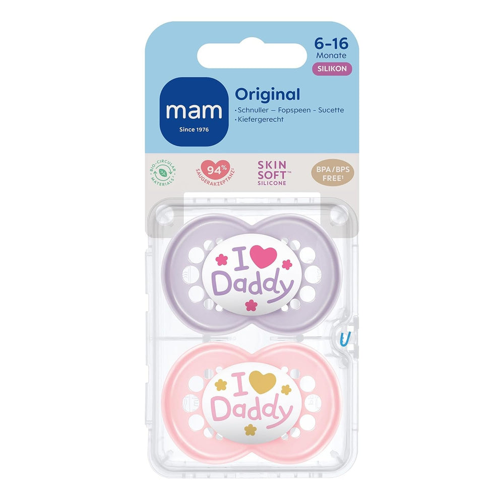 MAM Original silicone 6-16 ans Papa Rose