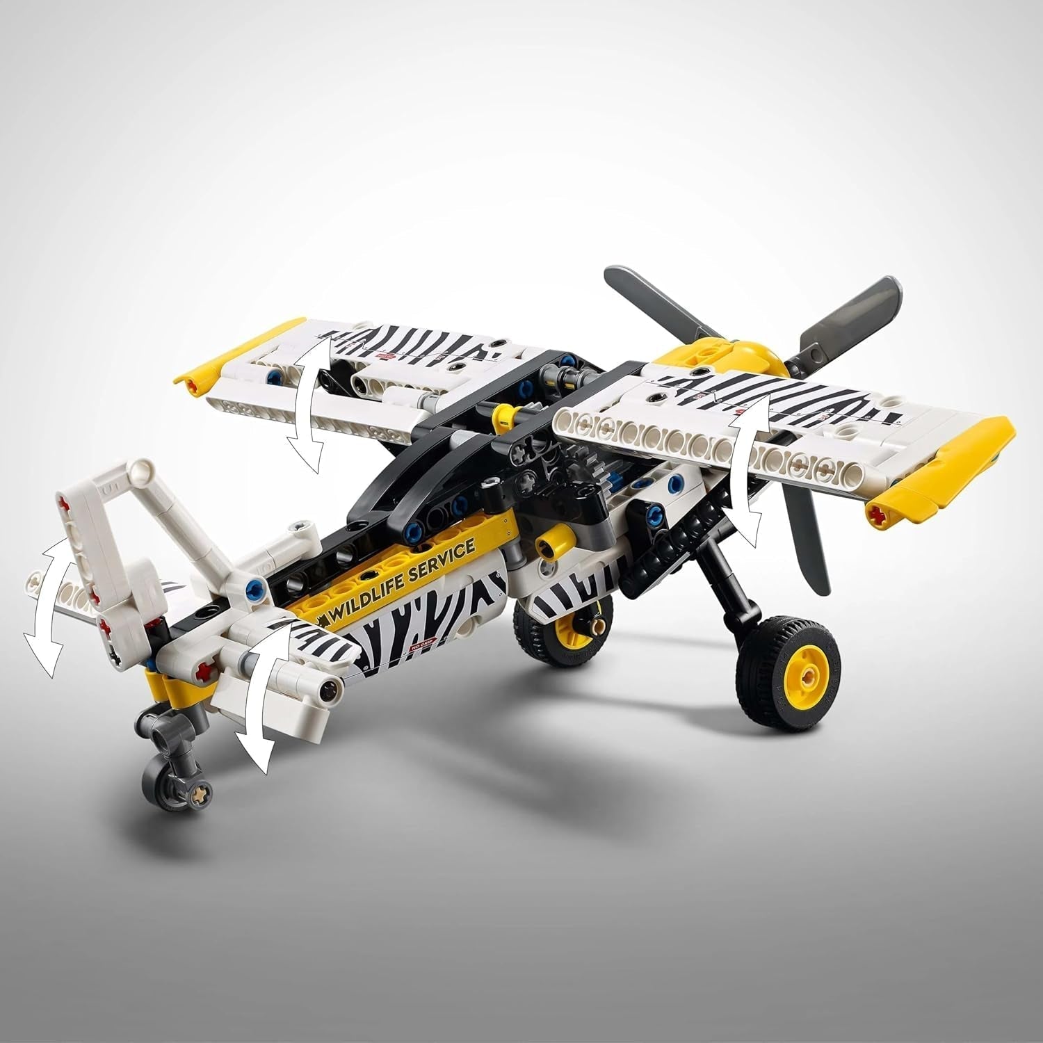 Jouet de construction d'avion à hélice LEGO Technic pour enfants, cadeau pour garçons et filles de 8 ans, moteur à piston 4 cylindres, modèle d'avion à hélice rotative 42198 Ensembles de construction Besuche den LEGO-Store