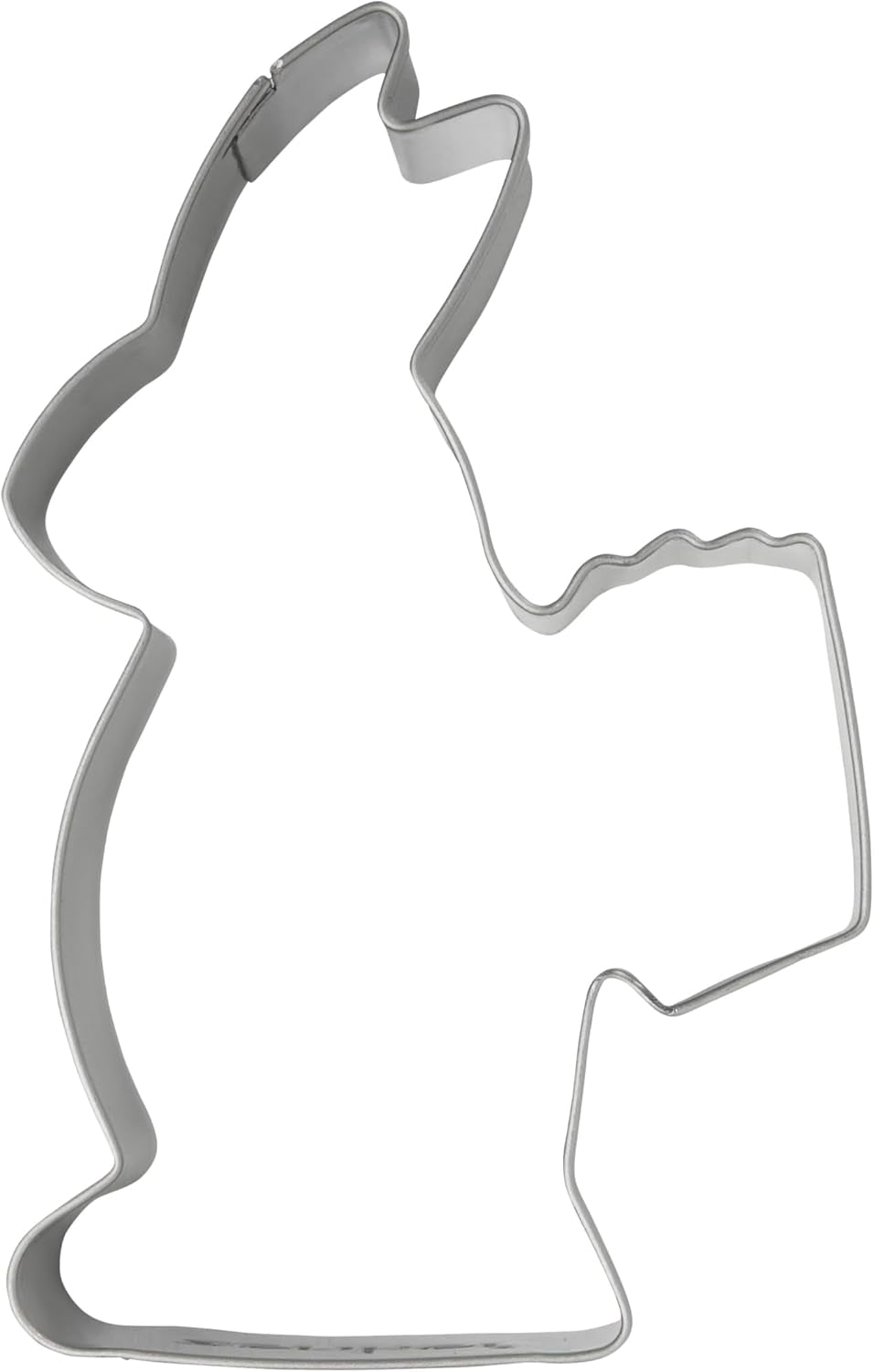 Lot de 5 moules à biscuits lapin de Pâques, moules à biscuits, moules à biscuits et fondants, moules à biscuits en acier inoxydable de haute qualité, ustensiles de cuisine, couleur : argent