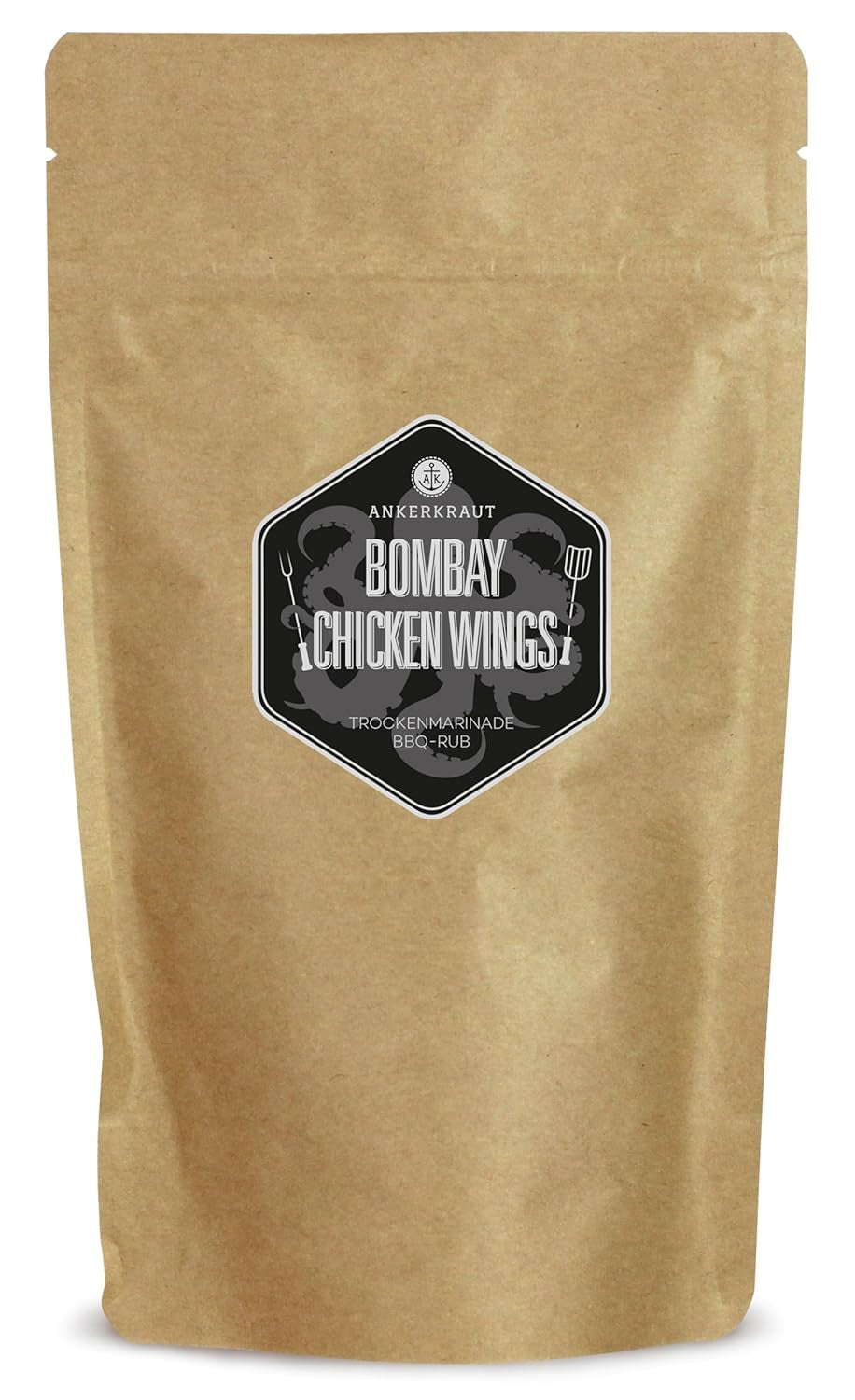 Ankerkraut Bombay Chicken, sauce barbecue indischer pour viandes et ailes de poulet, 230g Streuer