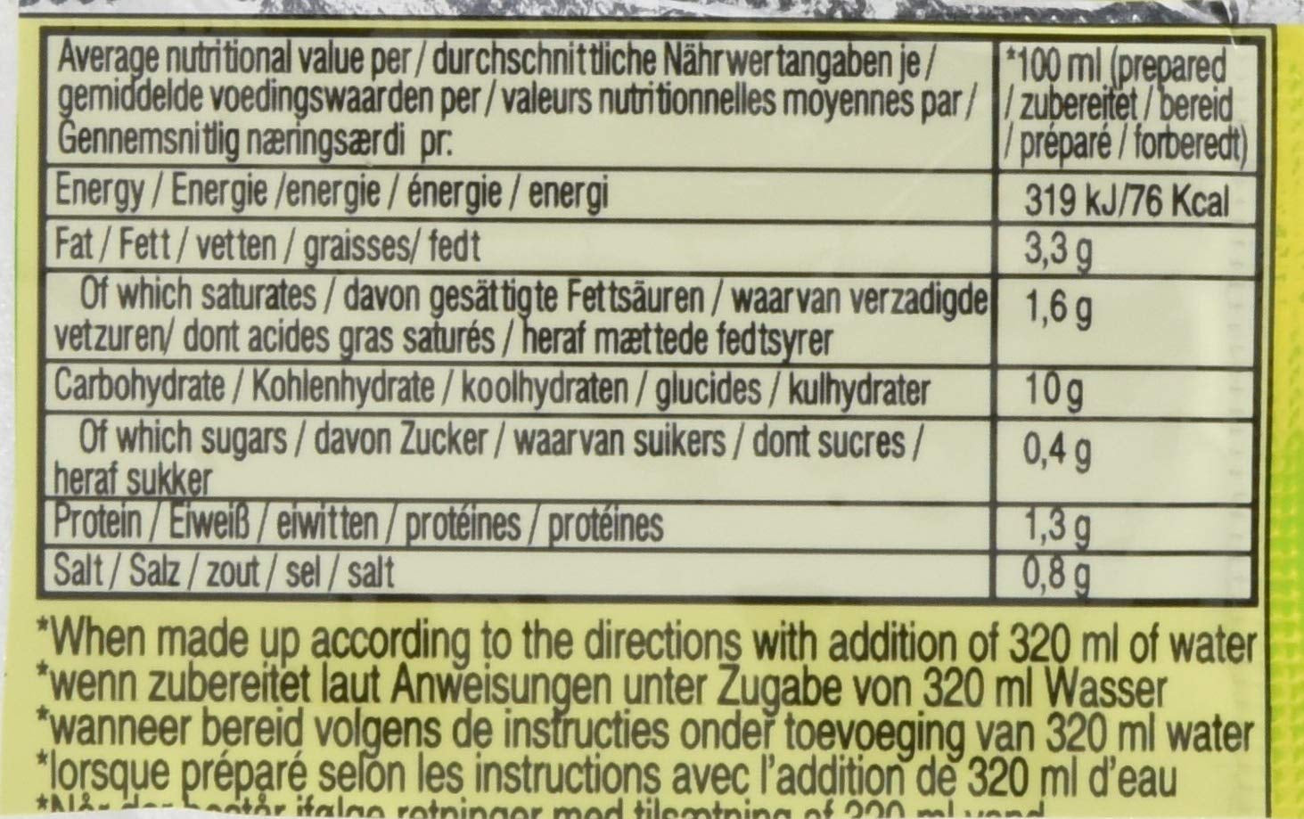 Nouilles instantanées au poulet, paquet de 10 (10 x 60g)