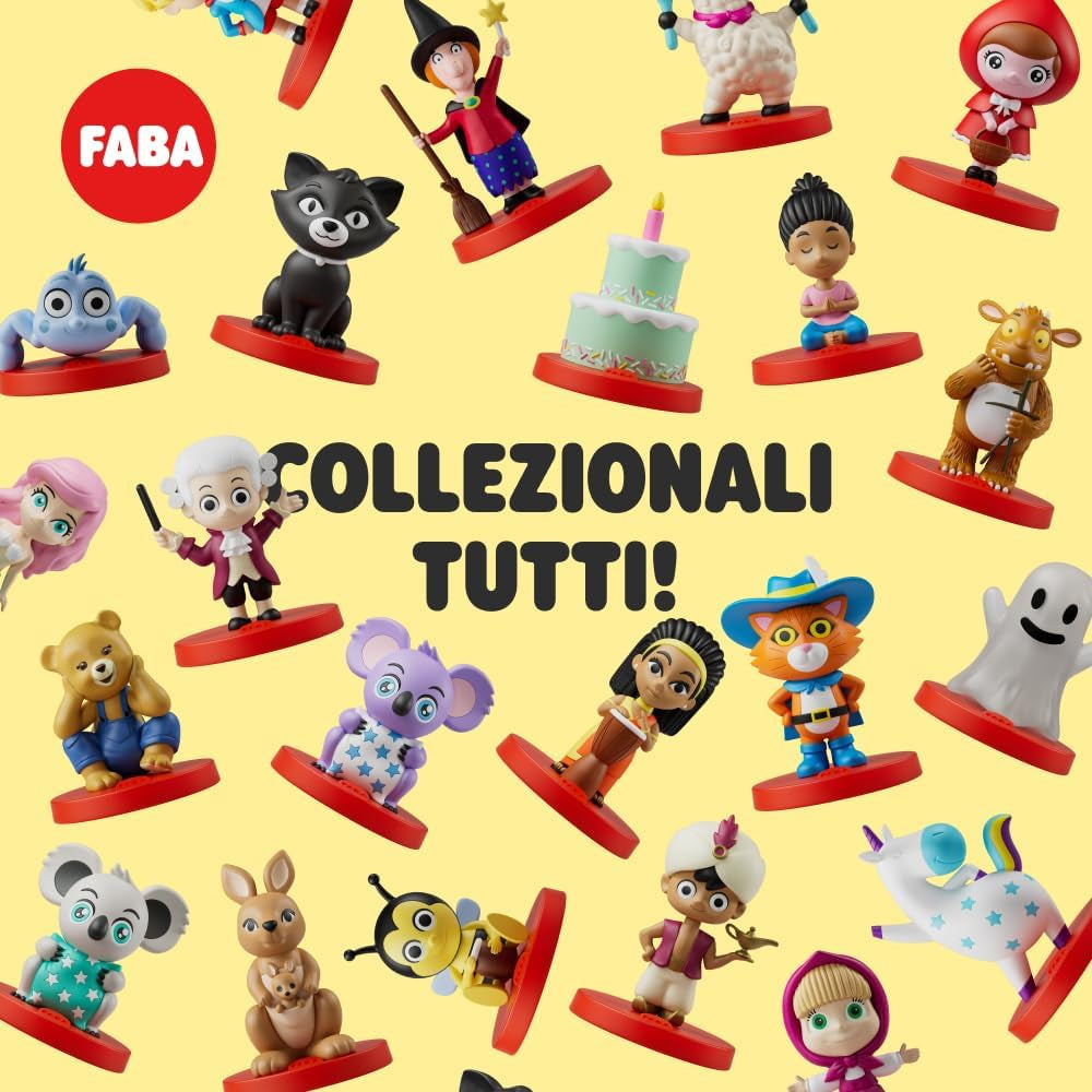 Figura sonoră - povești de culcare - povești și basme sonore - jucărie cu conținut educativ, băieți și fete 3-5 ani, versiunea italiană Jucarii Bebe Naty Shop
