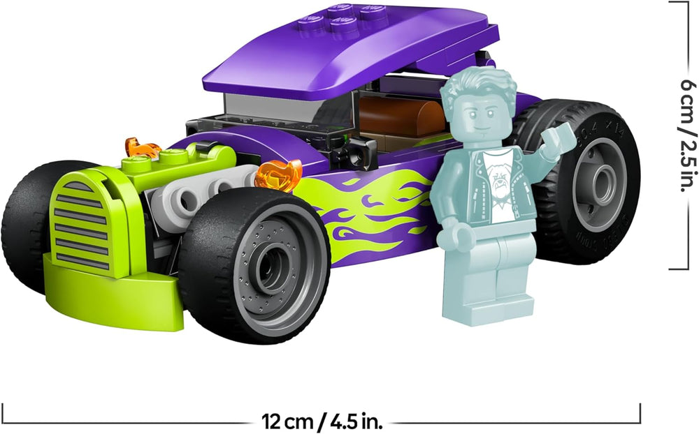 LEGO City Hot Rod - Jouet de voiture de course avec figurine de pilote et toit pliant - Ensemble de construction de motricité fine - Petite idée de cadeau d'anniversaire pour les garçons de 5 ans et plus - 60485