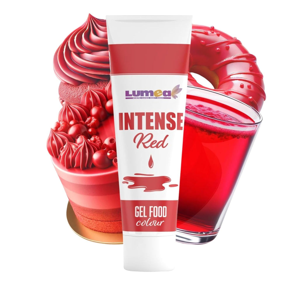 Dekozauber 24 Colorant Alimentaire Rouge, Gel, 30 g, Végétalien, Sans Sucre, Hautement Concentré, Colorant Alimentaire Rouge pour Fondant, Crème au Beurre, Boissons et Plus