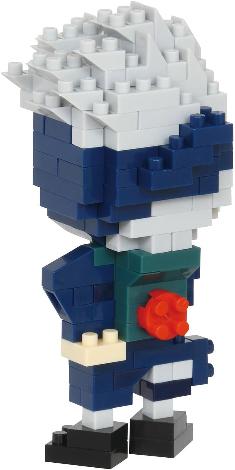 Bandai - Nanoblock - Kakashi Hatake - Mini-Bausteinfigur - Jeu de construction - Bausatz für Manga-Pixel-Figur - NBCC137