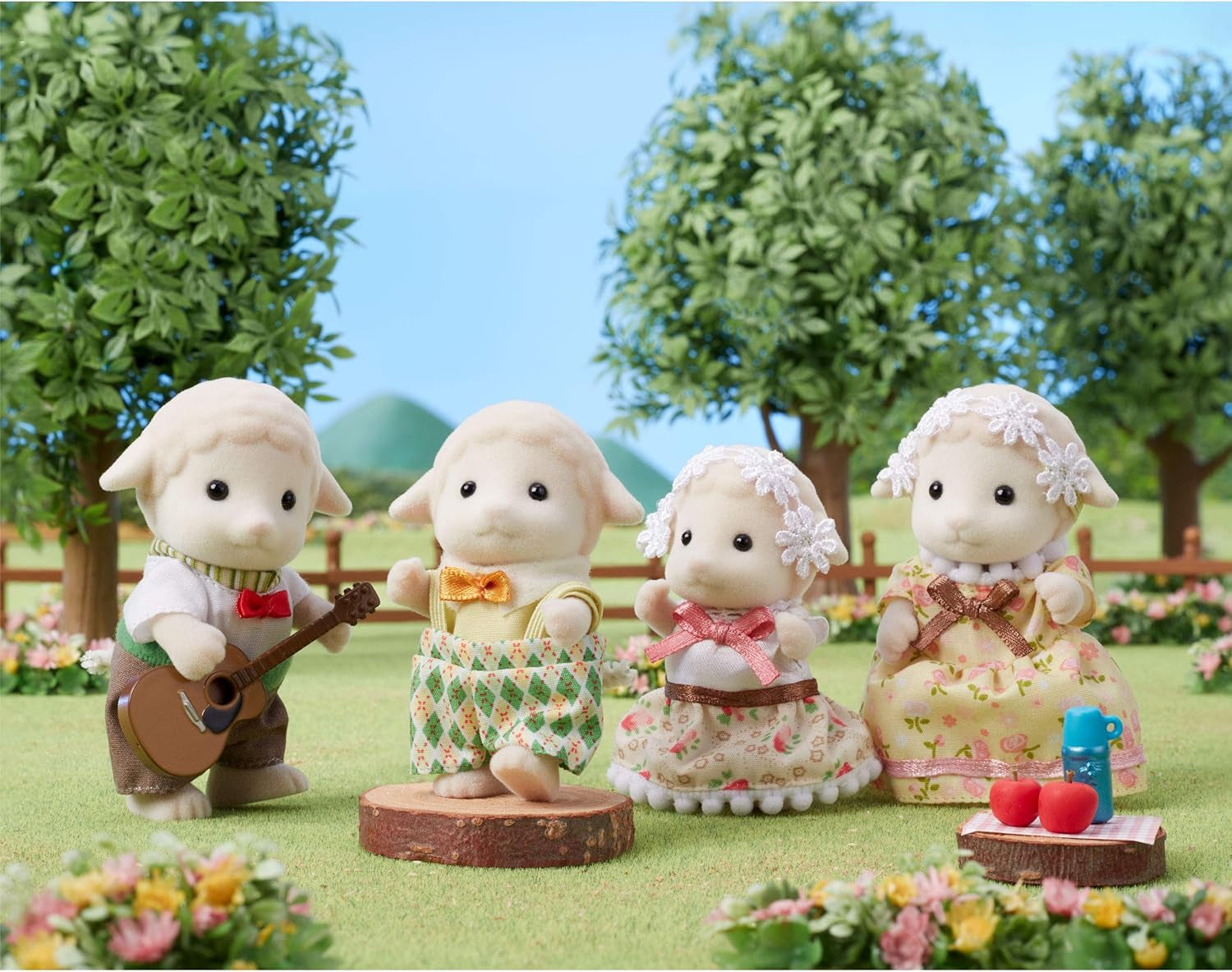 Sylvanian Families 5619 Famille de moutons - Figurines pour maison de poupées