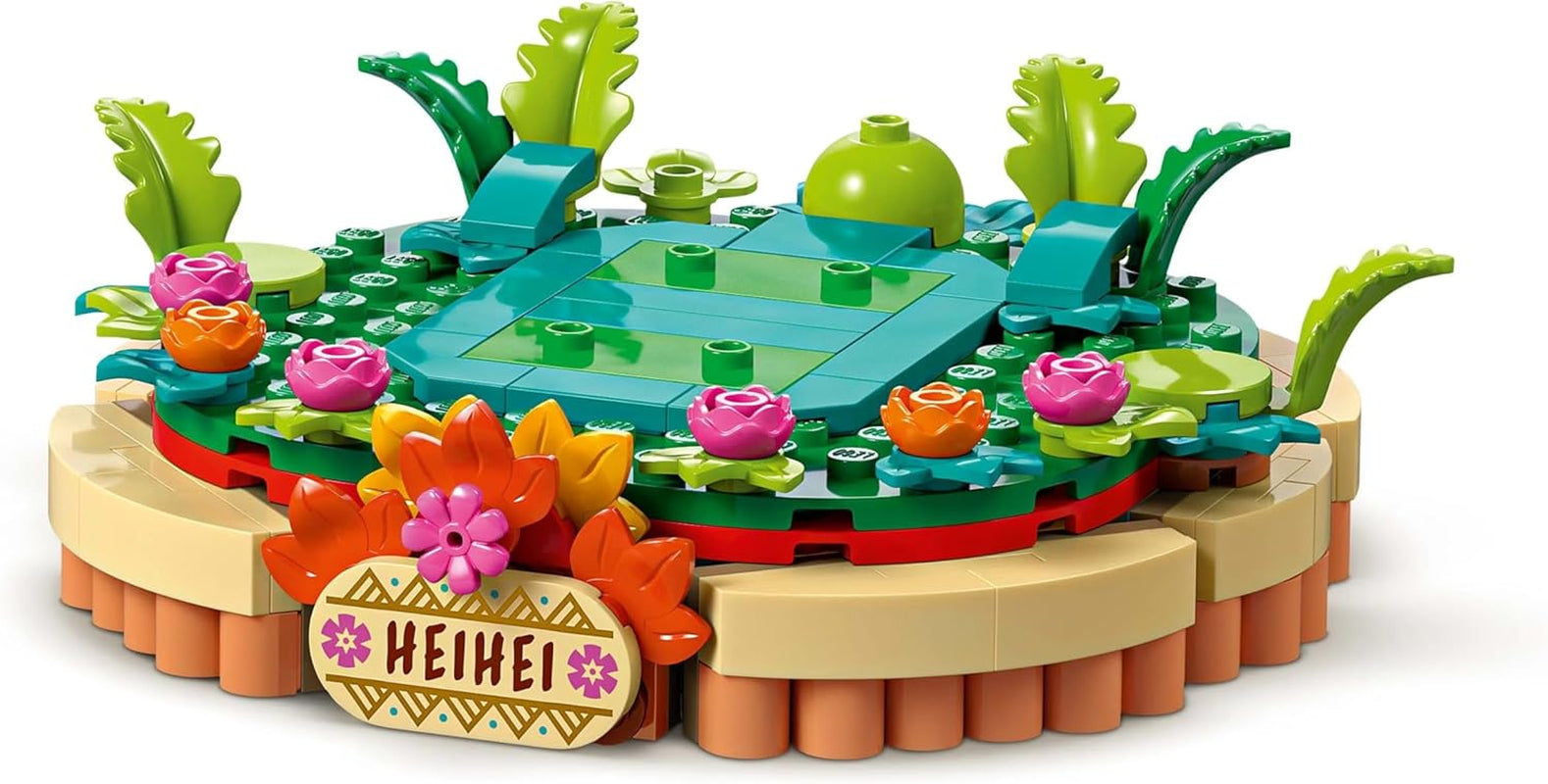 LEGO ǀ Disney Vaiana 2 : Heihei Spielzeug - Figurine animale pour jouer et exposer avec tête rotative, ailes et plumes de queue mobiles et support - Cadeau pour les filles à partir de 9 ans - 43272