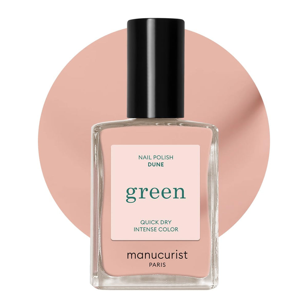 Manucurist Green - Vernis à ongles Rosy Beige Shell Beige - Vernis à ongles à séchage rapide - Ongles DIY - Vegan 12-Free - À base de plantes - Vernis à ongles - Fabriqué en France