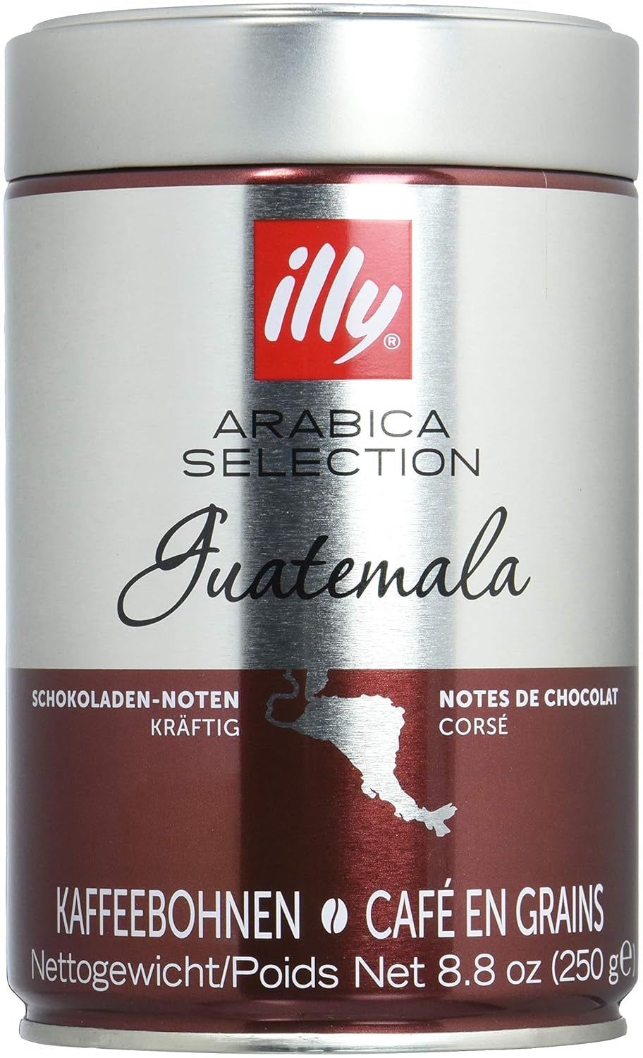 Café Illy, grains d'espresso de la sélection Arabica du Guatemala - 250 g