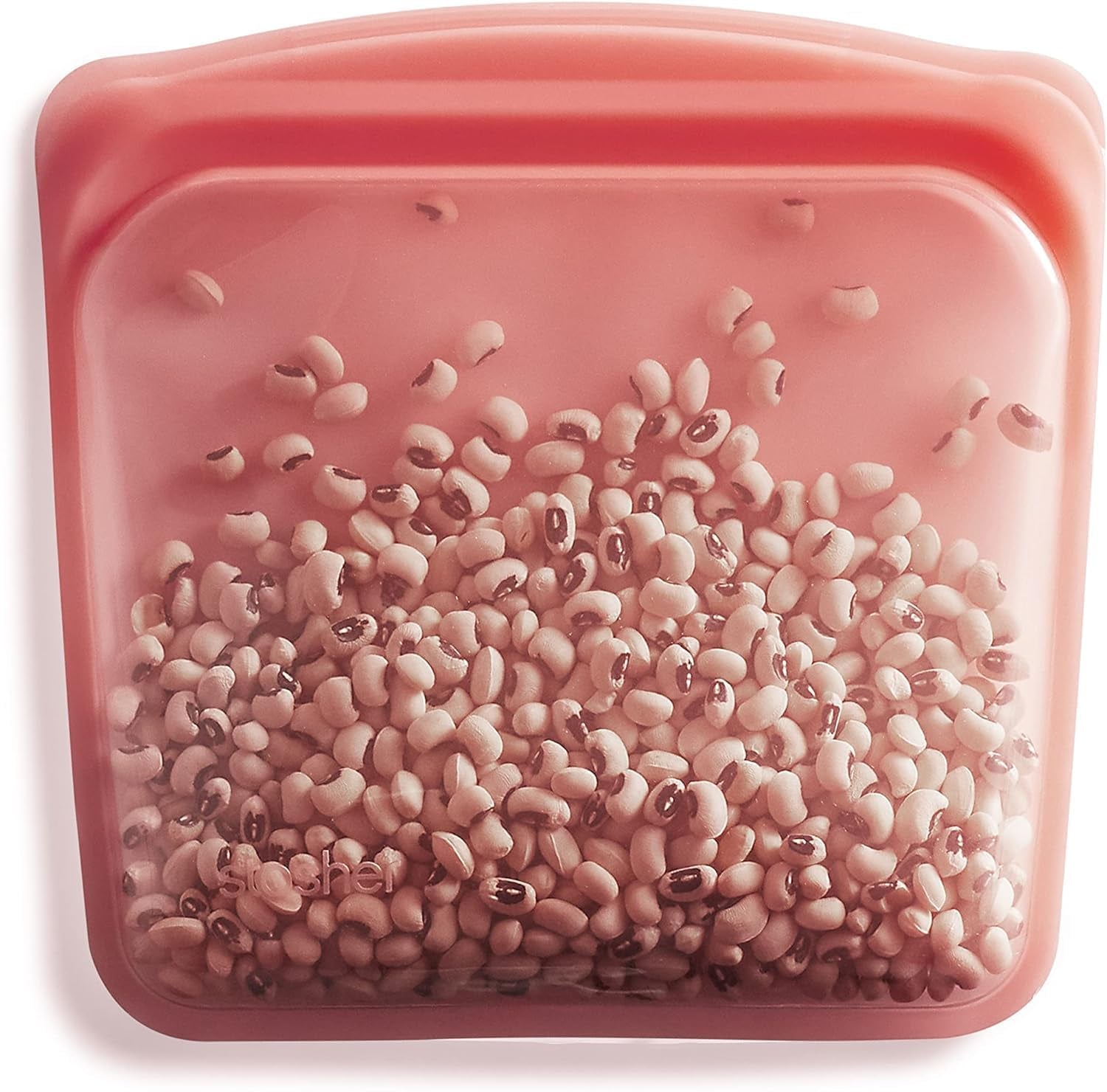 Sac Stasher Sac alimentaire réutilisable en silicone de qualité supérieure Sac à sandwich Transparent Durable Four Lave-vaisselle Congélateur Sac à déjeuner écologique Étanche 828 ml Boîtes de conservation des aliments Naty Shop Rouge