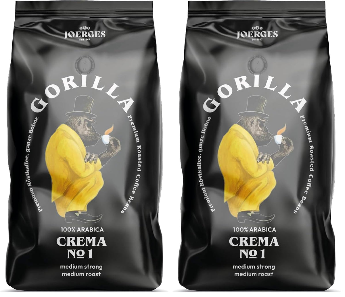 Joerges dark_roast, Espresso Cream No.1, 1 kg (Packung mit 2)