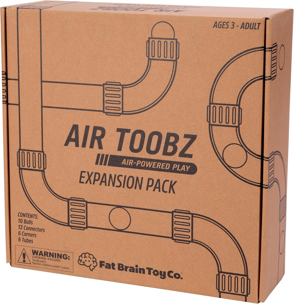 Fat Brain Toys Air Toobz Erweiterungspaket – Luftbetriebenes STEM-Bauspielzeug – Kinder & Jugendlich, Bleu