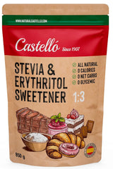 Stevia + Erythritol 1:3 Édulcorant, 1G = 3G Sucre, 850 grammes Édulcorants Naty Shop