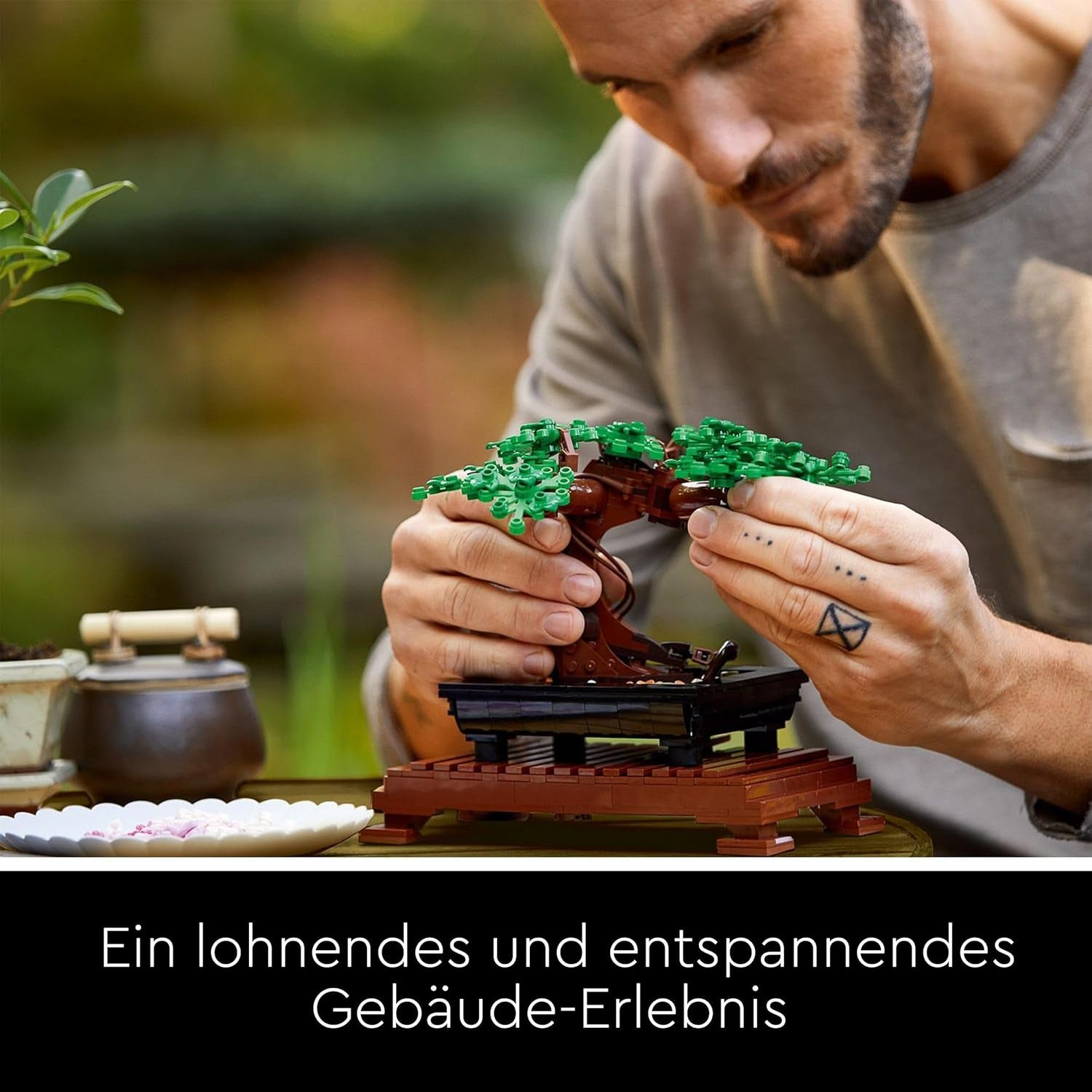 LEGO Botanicals Bonsai Baum Set for Erwachsene - Pflanzen Home Deko Set - DIY Project and entspansende creative Aktivität - Giftidee for Frauen and Männer - Botanik Kollektion 10281