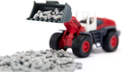 siku 6329, Geschenkset Straßenbau, Muldenkipper, Liebherr Radlader, Straßenwalze, Bewegliche Teile, Inkl. Granulé