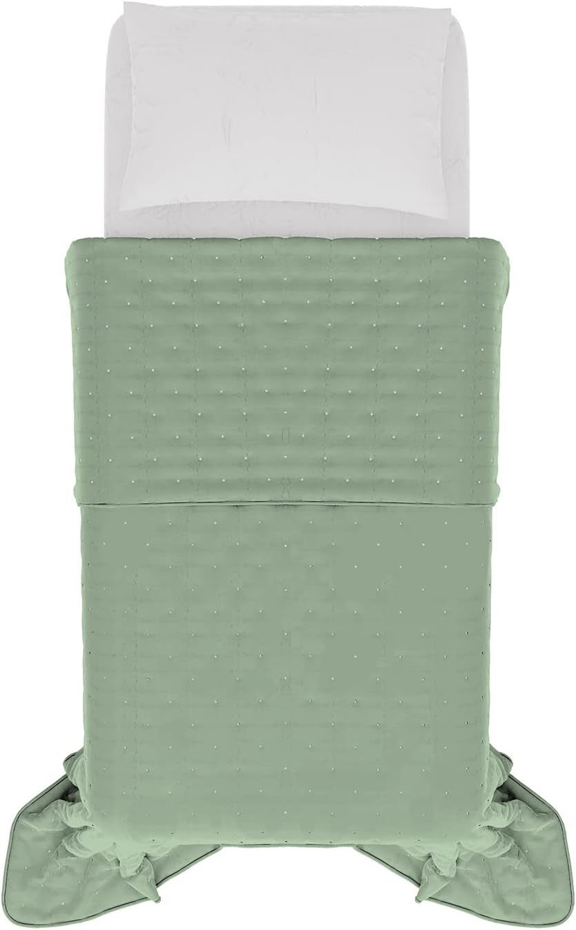 Plapumă elegantă de vară, matlasată, verde, 170 X 250 cm Plapumi si pilote Naty Shop