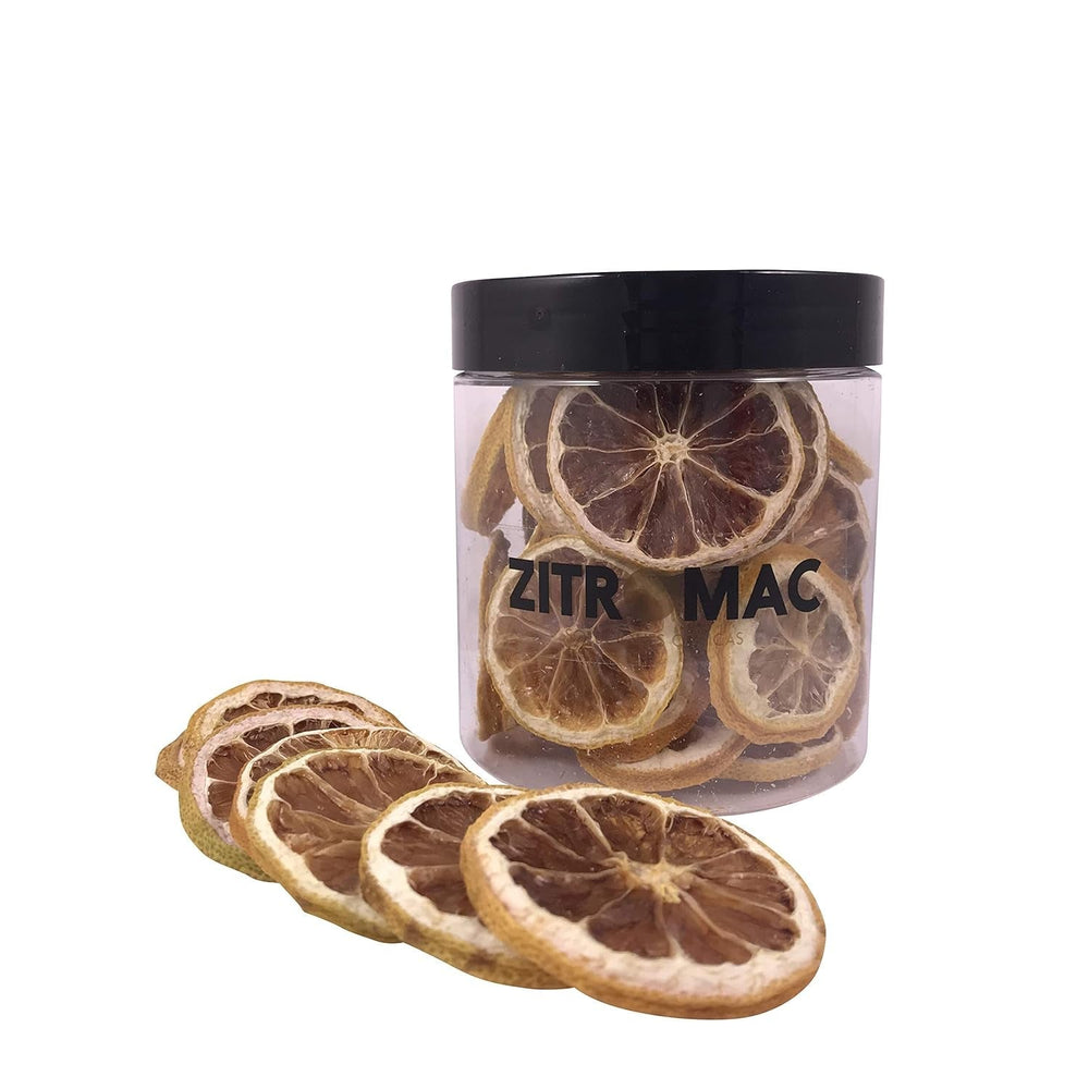 45 g de tranches de citron séchées, tranches de fruits secs pour cocktails, citron séché pour décoration de Noël, vin chaud, thé, pâtisserie | Citrons séchés 100 % naturels, produits déshydratés Naty Shop 45 g