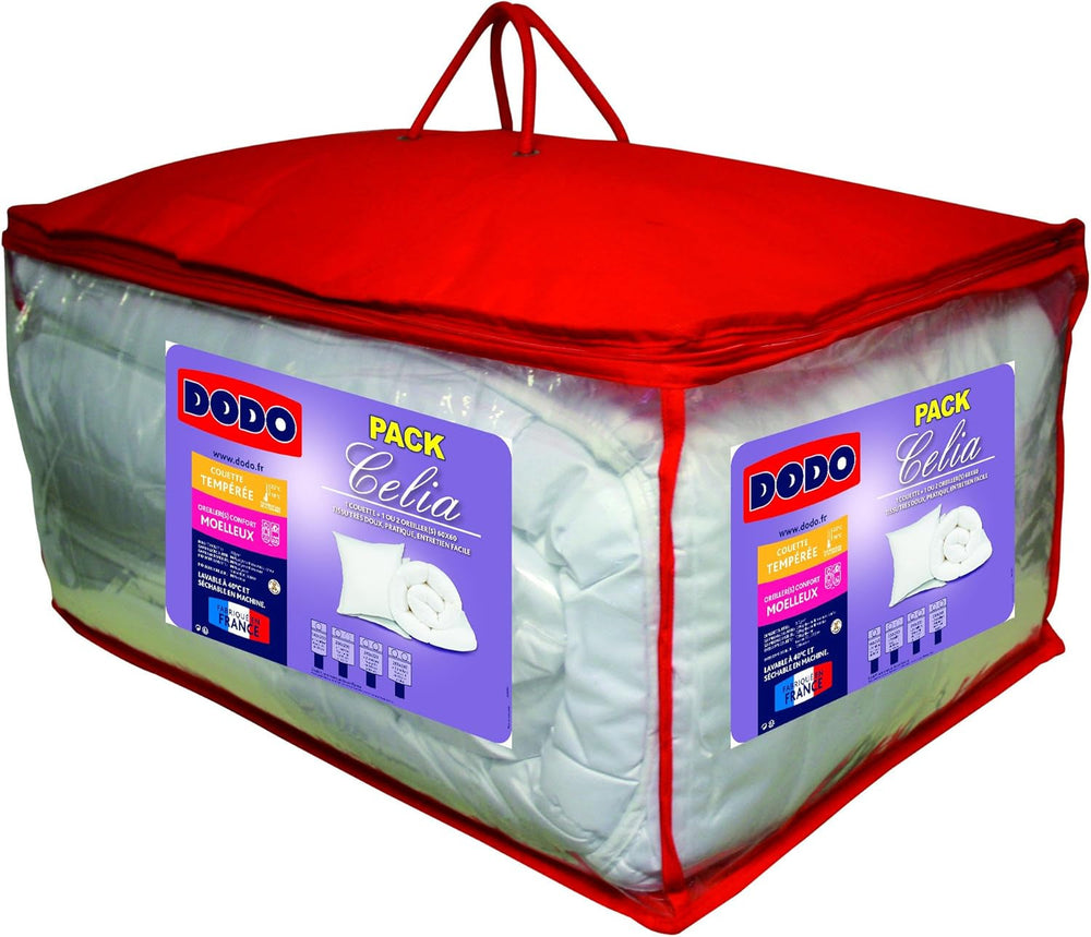 30519 220/240 Housse de couette et 2 oreillers Polyester/Coton Blanc 220 X 240 Cm Couettes et couettes Naty Shop