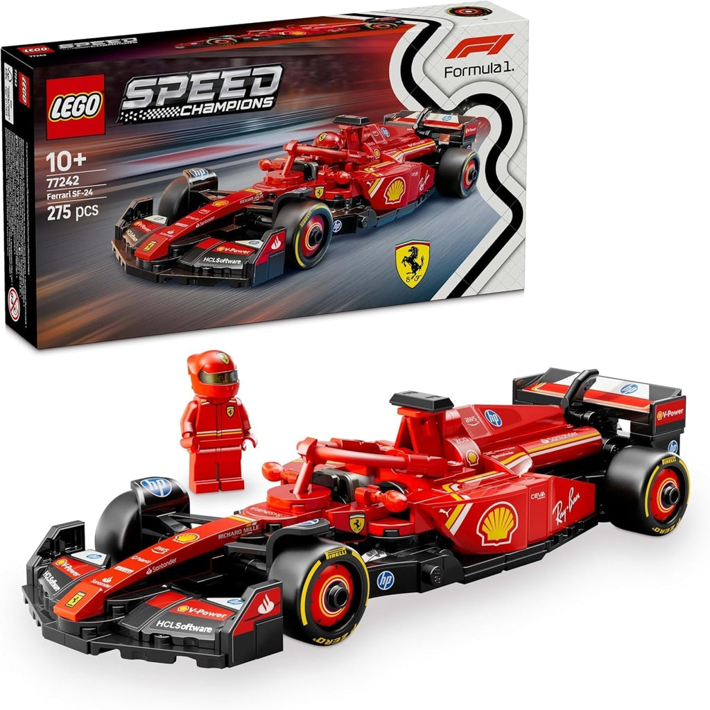 LEGO Speed Champions Mercedes-Amg F1 W15 Race Car - Jucărie cu minifigurină Formula 1 - Model de mașină de colecționat și construit - Cadou pentru băieți și fete 10+ sau fani adulți 77244 Seturi de constructie Besuche den LEGO-Store Ferrari Sf-24 F1 Mașină de curse 77242