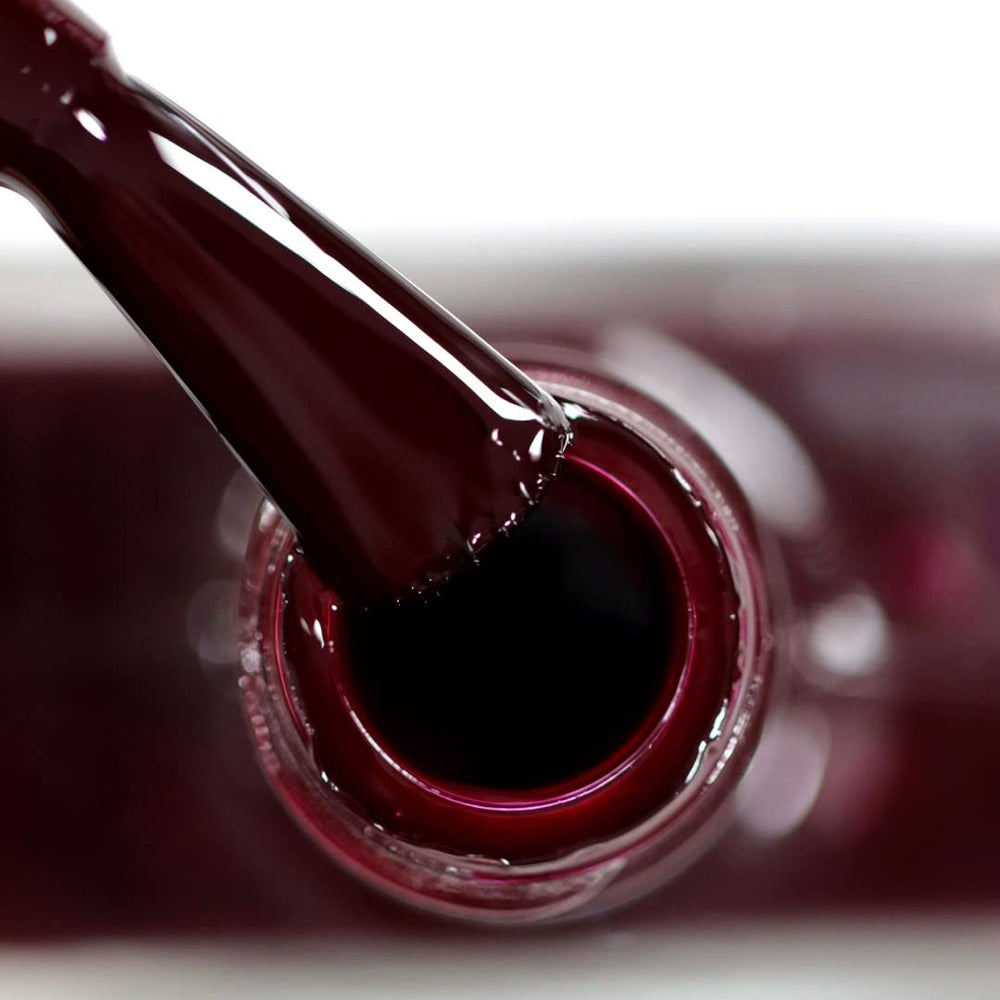 Vernis à ongles HYBRID Alessandro Rouge Noir - Rouge foncé-Noir - Des ongles parfaits en seulement 3 étapes, sans LED - dure jusqu'à 10 jours ! 8 ml