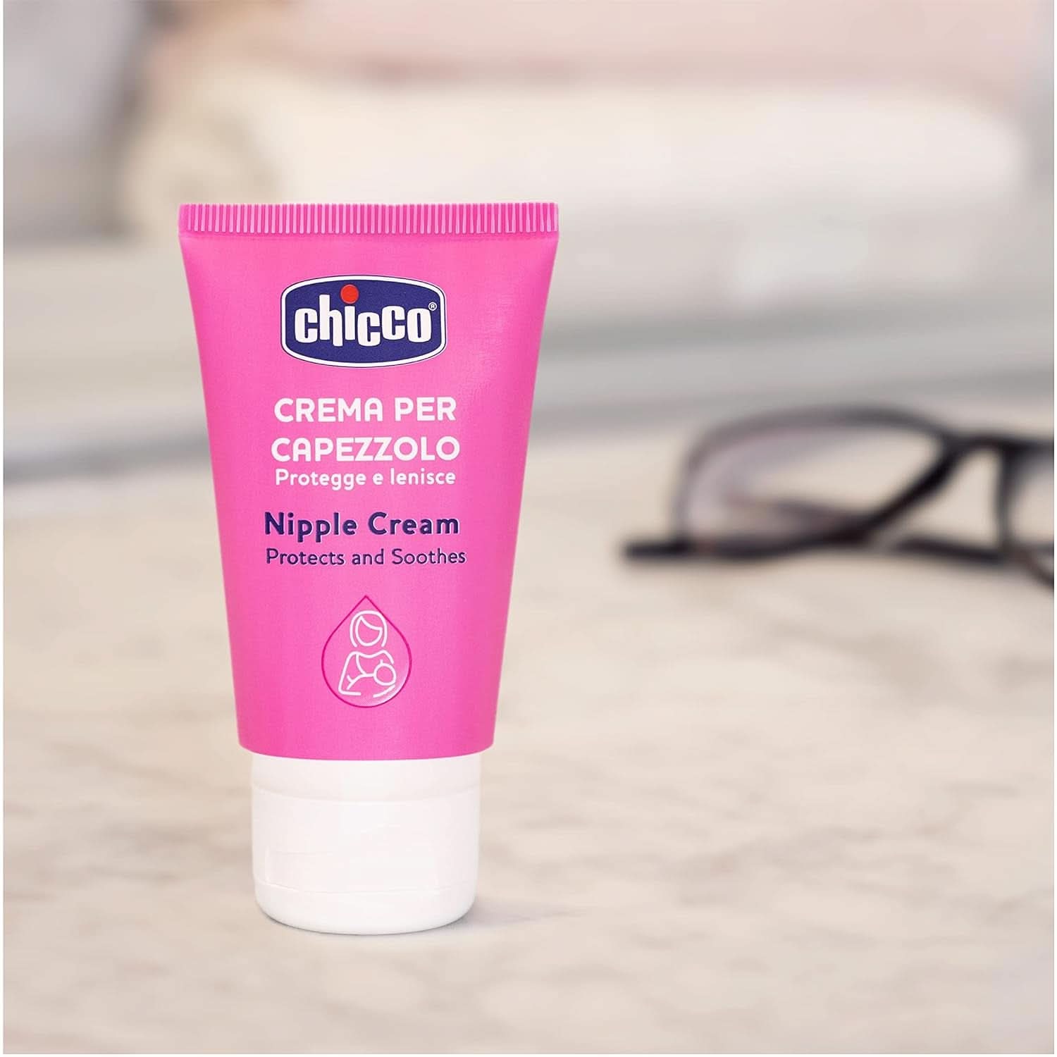 Chicco Brustwarzencreme, Bereitet Die Brustwarze Auf Das Stillen Vor, Nährend, Parfümfrei Und Sicher Für Kinder, Hinterlässt Keine Flecken Auf Dem Gewebe Accessoires Alimentation et allaitement Bebe Naty Shop