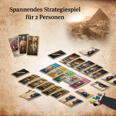 KOSMOS 684556 César et Cléopâtre, jeu de cartes stratégique pour 2 joueurs à partir de 10 ans, jeu pour adultes, jeu de société pour 2