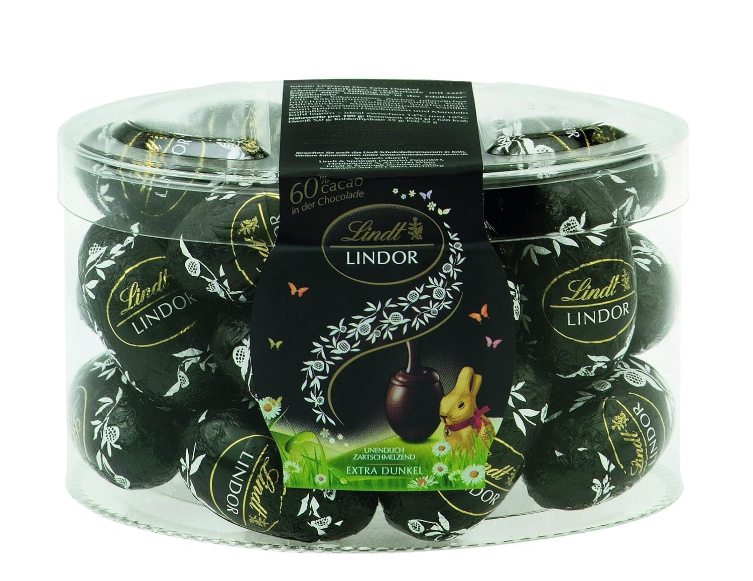 Ciocolată Lindt LINDOR Ouă 60% cacao, 450 grame Bomboane de Ciocolata Naty Shop