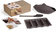 Lékué set à pain, silicone, marron, 30 x 25 x 15 cm (3000085SURM017)