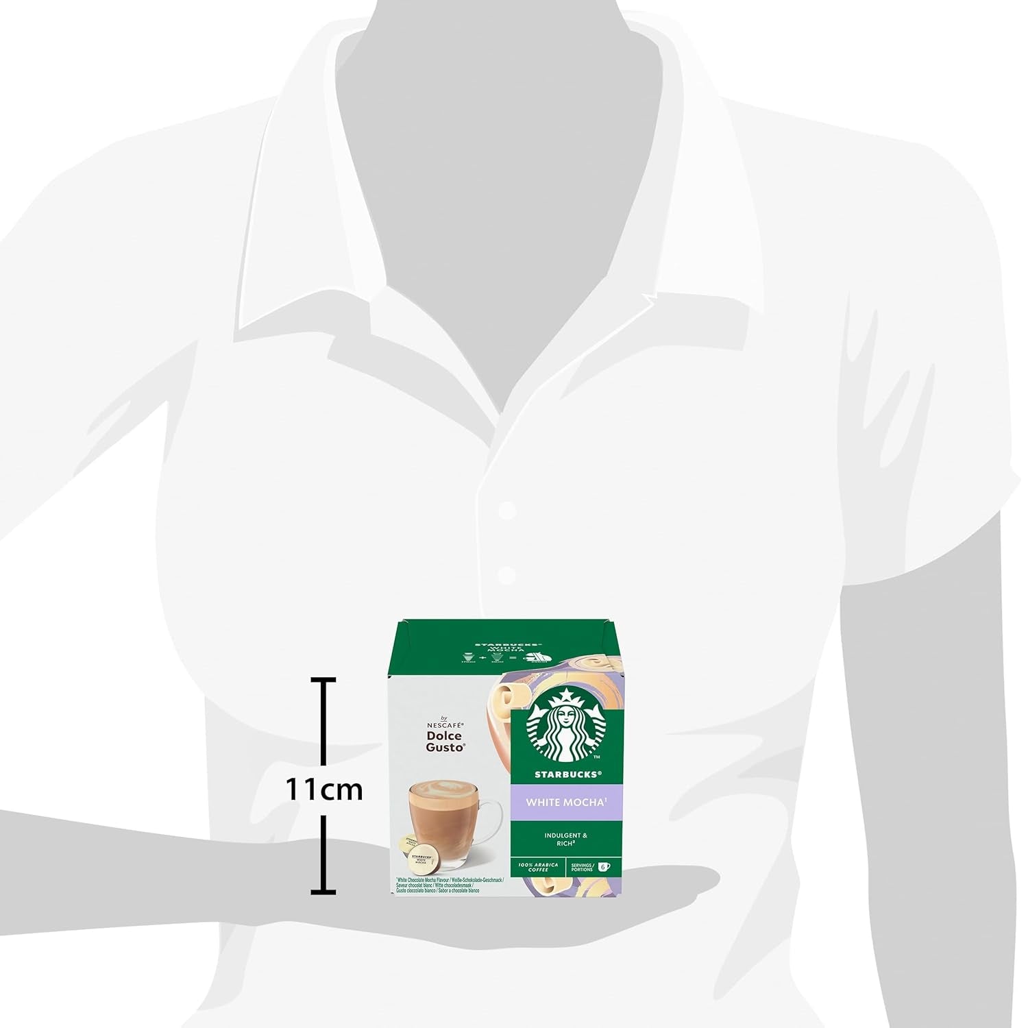 STARBUCKS White Moka par Nescafé Dolce Gusto Kaffeekapseln 6 x 12 (72 Kapseln)