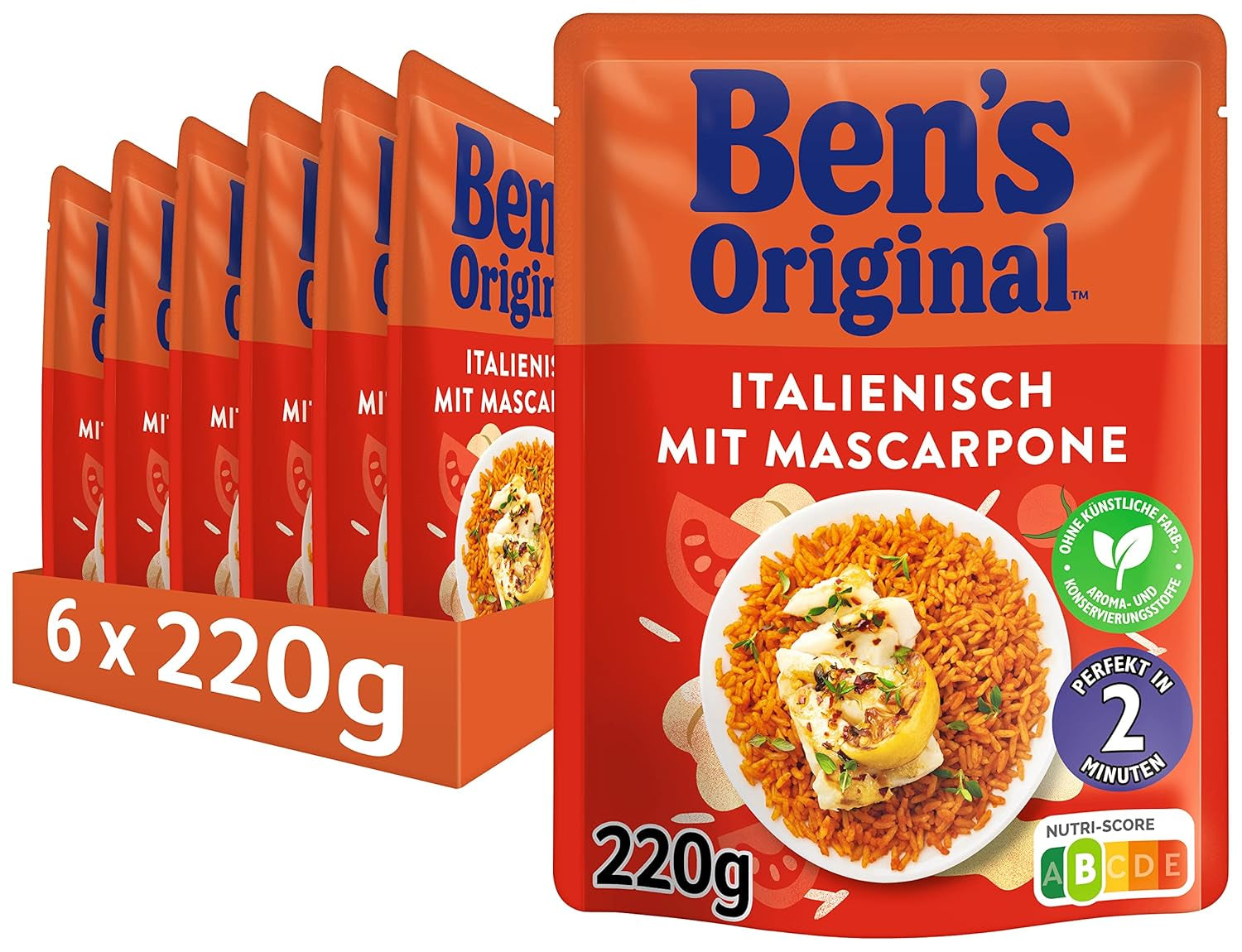 BEN'S ORIGINAL™ Riz Express Méditerranéen 6 x 220g