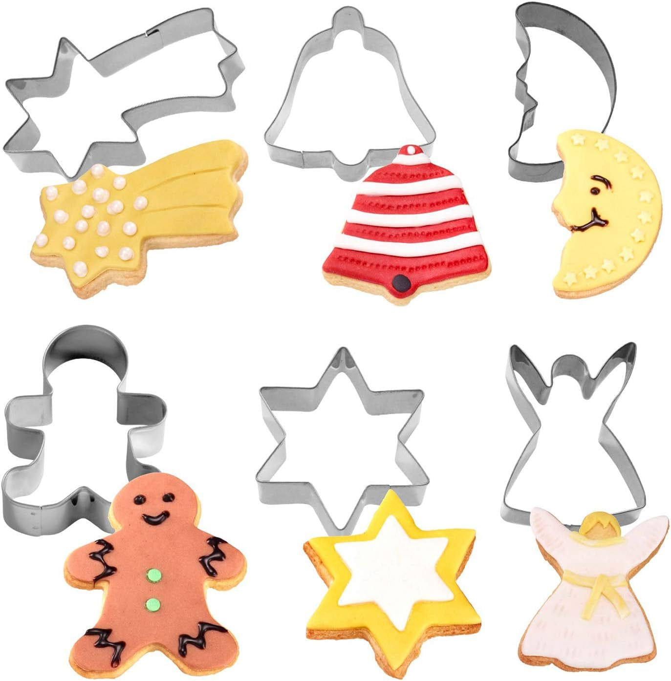 Westmark Emporte-pièces Motifs Assortis Acier Inoxydable Noël 6 Pièces Argent 31912260