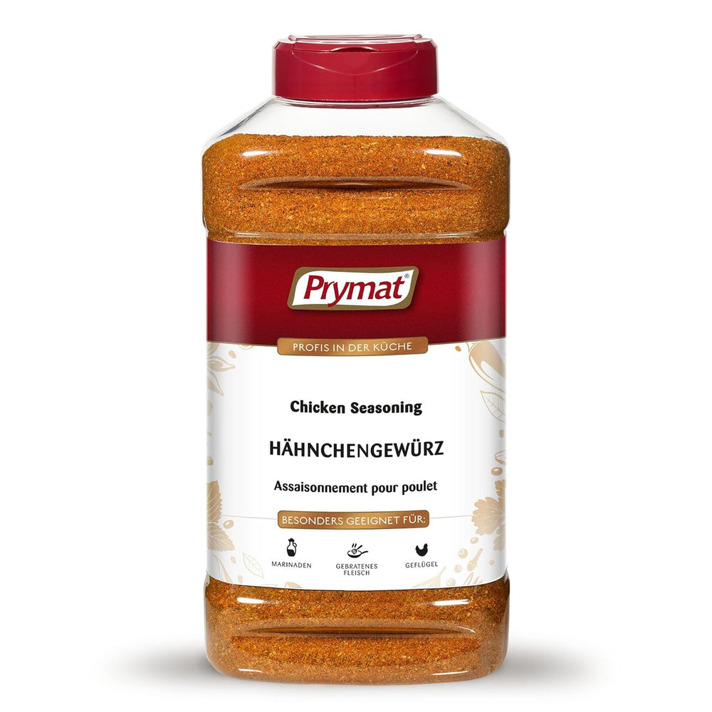 Prymat Hähnchengewürz 1100g, Gewürzmischung für Hhn, Turkey, Ente, Gans, Grillgewürze, Marinade für Fleisch im Streuer