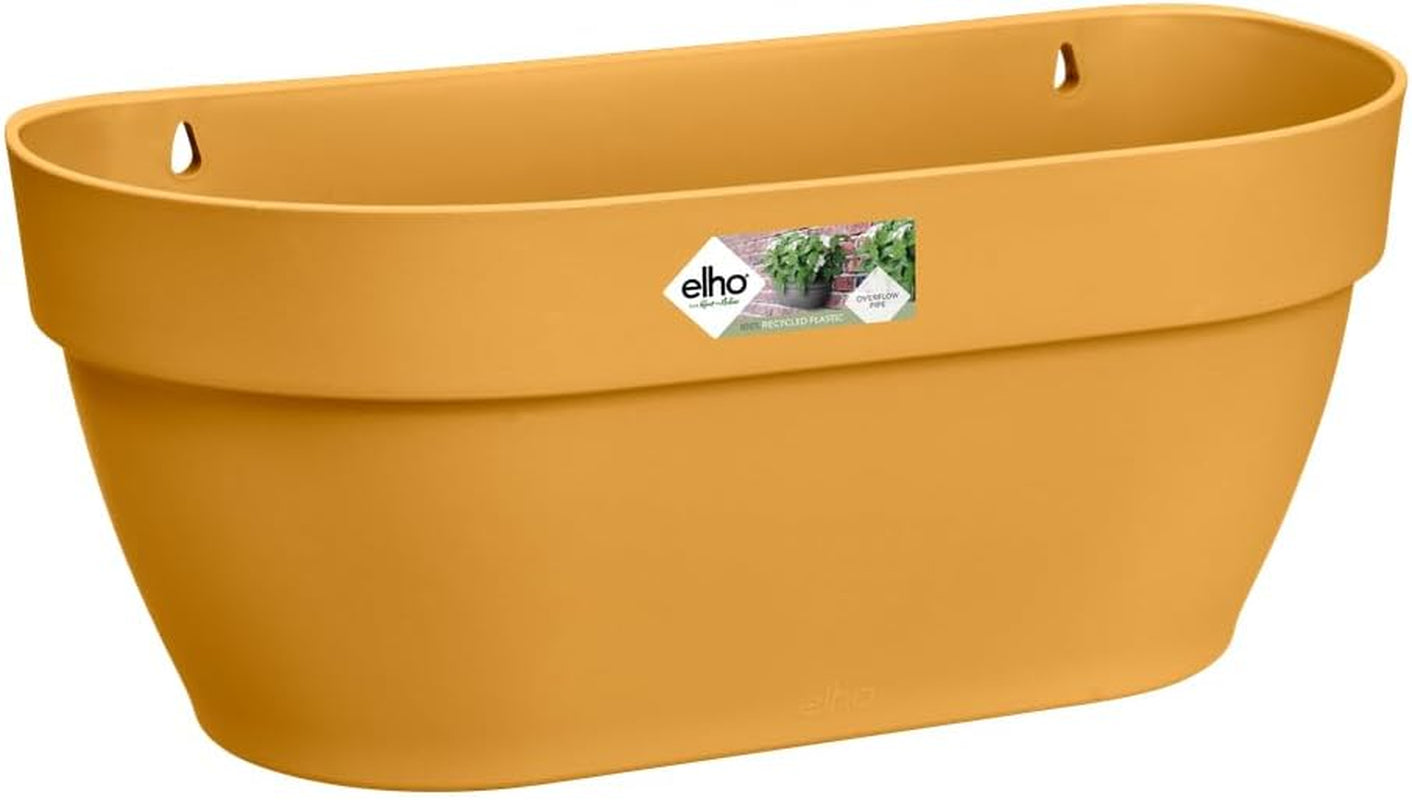 elho Vibia Campana Jardinieră de perete 35 - Jardinieră pentru balcon și utilizare în exterior - Ø 35,0 x H 14,8 cm - Negru/Antracit