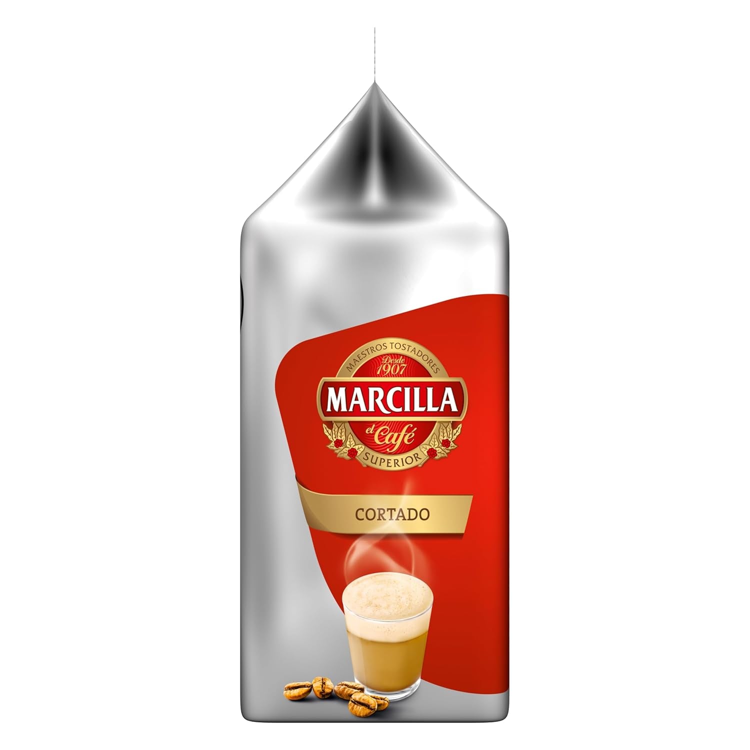 Tassimo Kapseln Marcilla Cortado, 5 x 16 tampons, 80 Kaffeekapseln