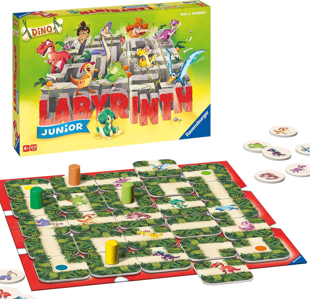 Ravensburger Jeu pour Enfants 20847 - Labyrinthe Junior - Classique familial pour les tout-petits, jeu à partir de 4 ans - Jeu de société adapté à 2 à 4 joueurs, édition Junior