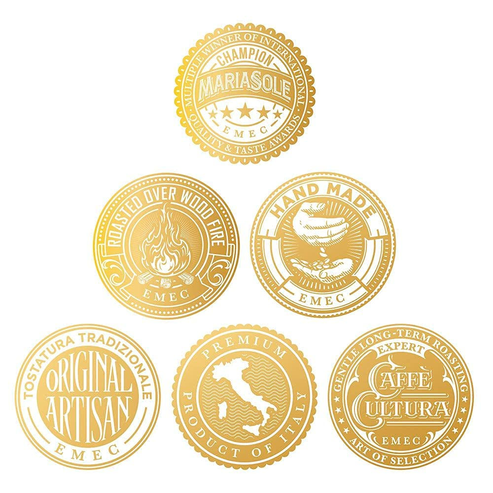 Caffè Espresso Kaffeebohnen - Röstung traditionnel en Sizilien über Holzfeuer In Handarbeit - Premium Espressobohnen 1kg pour Vollaautomat et Siebträger